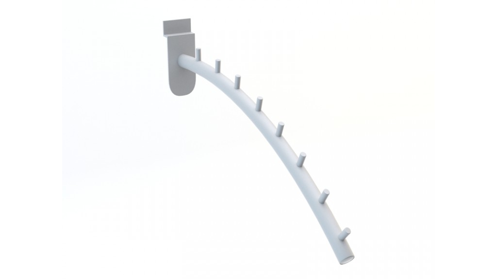 Front Faceout Bend, 8-Pin, Ø25mm, 30cm, Chrome